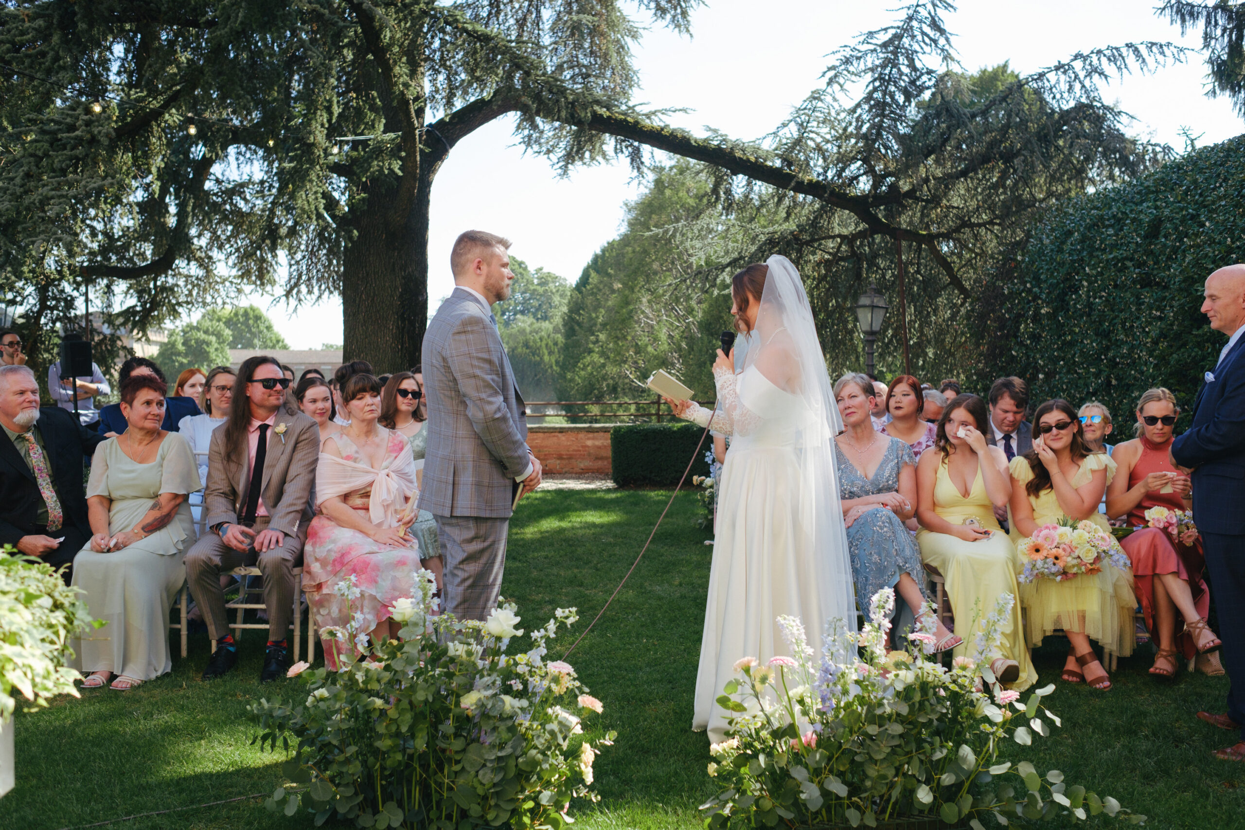 wedding ceremony italian castel